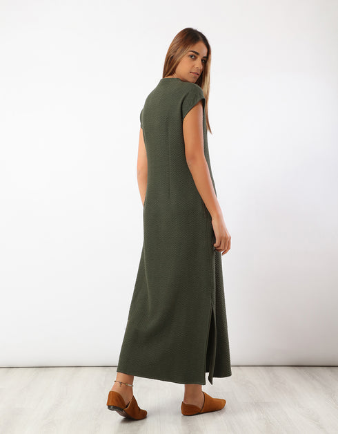 Long quilted dress
